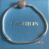 Tibetan Silver 3mm Snake Chain 925 Bracelet DIY Charms Beads Jewelry
