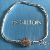 Tibetan Silver 3mm Snake Chain 925 Bracelet DIY Charms Beads Jewelry