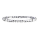 Copper Tennis Chain 4mm CZ Row Bracelet Men Women Jewelry