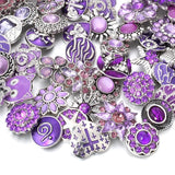 10pcs/lot 18mm Snap Jewelry Mix Many Styles Metal Snap Buttons