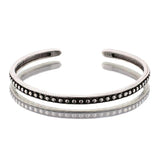 Vintage Thai Silver Geometric Bracelet for Birthday Party