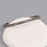 Vintage Thai Silver Geometric Bracelet for Birthday Party