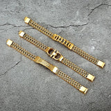 Men's Stainless Steel Link Chain Bracelet Hip Hop Jewelry