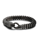 Punk Snake Link Chain Bracelets Stainless Steel Men Women Jewelry