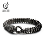 Punk Snake Link Chain Bracelets Stainless Steel Men Women Jewelry