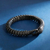 Punk Snake Link Chain Bracelets Stainless Steel Men Women Jewelry