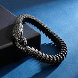 Punk Snake Link Chain Bracelets Stainless Steel Men Women Jewelry