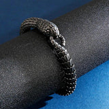Punk Snake Link Chain Bracelets Stainless Steel Men Women Jewelry