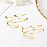 6-Piece Metal Arm Bracelet Set for Women Girls Adjustable Armlet Armband