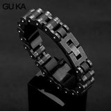Men's 13MM Stainless Steel Motorcycle Bracelet Retro Hand Chain Wristband