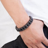 Men's 13MM Stainless Steel Motorcycle Bracelet Retro Hand Chain Wristband