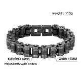 Men's 13MM Stainless Steel Motorcycle Bracelet Retro Hand Chain Wristband
