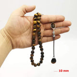 Natural Tiger Eye Stone Tasbih Islamic Prayer Beads 33 66 99 Eid Ramadan