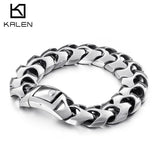 High Polished Arrow Shaped Bracelet Men 22cm Stainless Steel Bike Chain