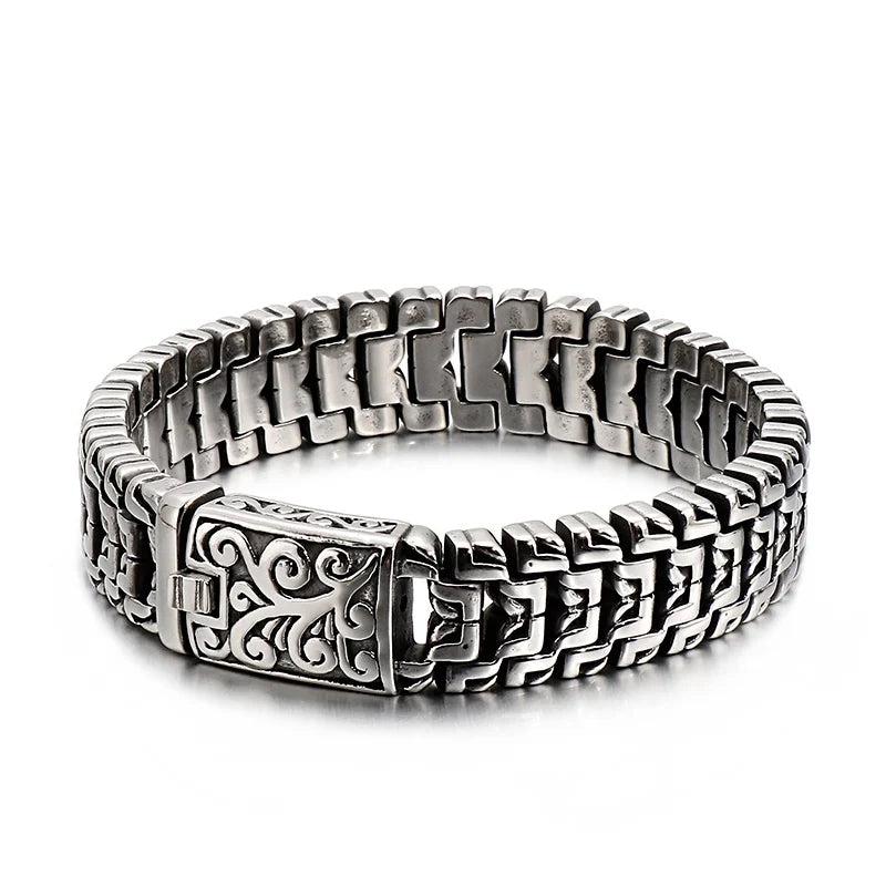 Arrow Shaped Bracelet Men Stainless Steel Bike Chain Bilezik Boho Male Jewellry