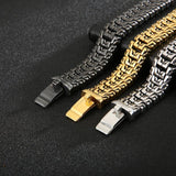 Arrow Shaped Bracelet Men Stainless Steel Bike Chain Bilezik Boho Male Jewellry