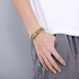Arrow Shaped Bracelet Men Stainless Steel Bike Chain Bilezik Boho Male Jewellry