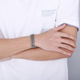 Arrow Shaped Bracelet Men Stainless Steel Bike Chain Bilezik Boho Male Jewellry