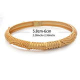 Wando 4pcs/Set 24K Dubai Wedding Bangles For Women Saudi Arab Bracelet&Bangles