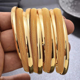 4pcs Dubai Bangles Vintage Bride Wedding Cuff Bracelet Bangles