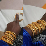 4pcs Dubai Bangles Vintage Bride Wedding Cuff Bracelet Bangles