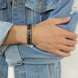 12mm Men's Stainless Steel Link Chain Bracelet Stylish Gents Wristband