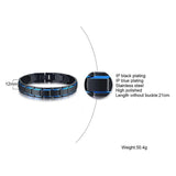12mm Men's Stainless Steel Link Chain Bracelet Stylish Gents Wristband