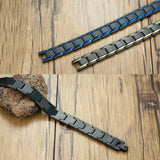 12mm Men's Stainless Steel Link Chain Bracelet Stylish Gents Wristband