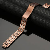 Copper Magnetic Personalized ID Name Bracelet
