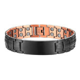 Copper Magnetic Personalized ID Name Bracelet