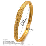 24K Bangles 4Pcs/Set Bracelet Ethiopian Bangles African Dubai Jewelry