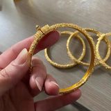 24K Bangles 4Pcs/Set Bracelet Ethiopian Bangles African Dubai Jewelry