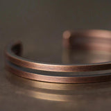 Copper Handcrafted Metal Bracelet Rustic Vintage Punk Cuff Bangle