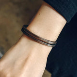 Copper Handcrafted Metal Bracelet Rustic Vintage Punk Cuff Bangle