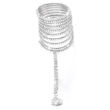 Stonefans Crystal Finger Chain Bracelet Rhinestone Arm Bangle Gift