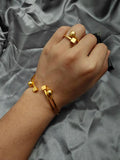 24K Bead Bangles Women Ethiopian Bracelets Wedding Jewelry