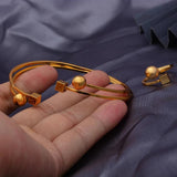 24K Bead Bangles Women Ethiopian Bracelets Wedding Jewelry