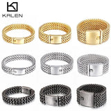 Men's Stainless Steel Link Chain Bracelet Dubai Mesh Jewelry