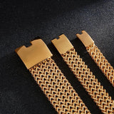 Men's Stainless Steel Link Chain Bracelet Dubai Mesh Jewelry