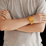 Men's Stainless Steel Link Chain Bracelet Dubai Mesh Jewelry