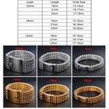 Men's Stainless Steel Link Chain Bracelet Dubai Mesh Jewelry