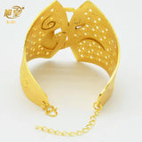 Dubai Cuff Bracelet African Arabic Bangles Jewellery Nigerian Wedding