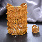 24k Dubai Bangles For Women Wedding Jewelry Party