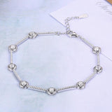 TGB07 118K Plated Bracelet for Women Big CZ Crystal Stone Accessories