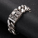Fongten Men Gothic Skull Darkness Punk Bracelet