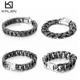 Punk Link Chain Bracelet Stainless Steel Mysterious Symbol Charm