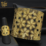 African Chain Bangle With Ring Nigerian Wedding Jewelry