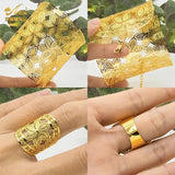 African Chain Bangle With Ring Nigerian Wedding Jewelry