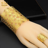 African Chain Bangle With Ring Nigerian Wedding Jewelry