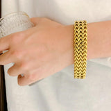 Mesh Link Chain Bracelet Men Polished Dubai Mesh Bracelets Men Jewelry